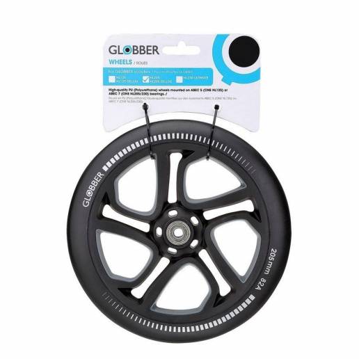 Globber Spare Wheel 205 mm With Bearings Black