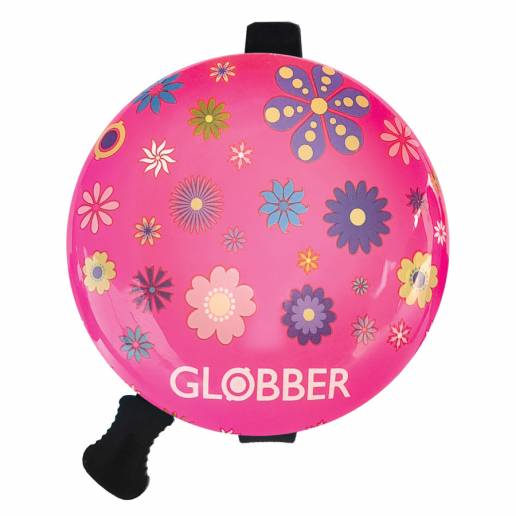 Globber Bell for Scooters / Deep Pink Flowers