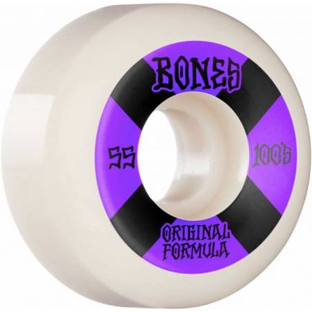 Bones Wheels OG Formula Skateboard Wheels 100A 55mm V5 Sidecut