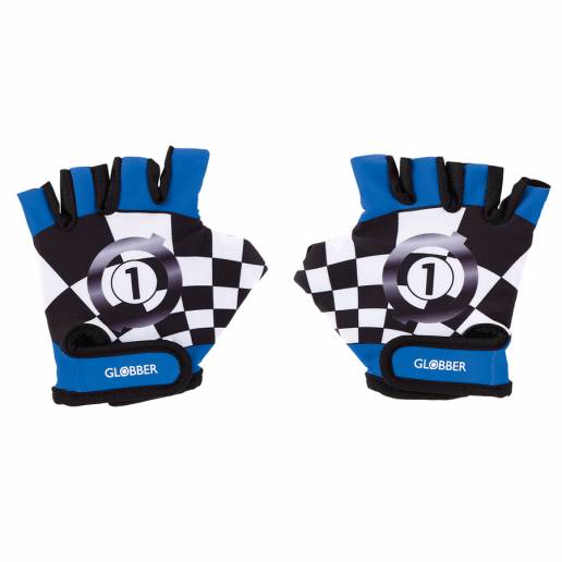 Globber Cycling Gloves XS Navy Blue Racing